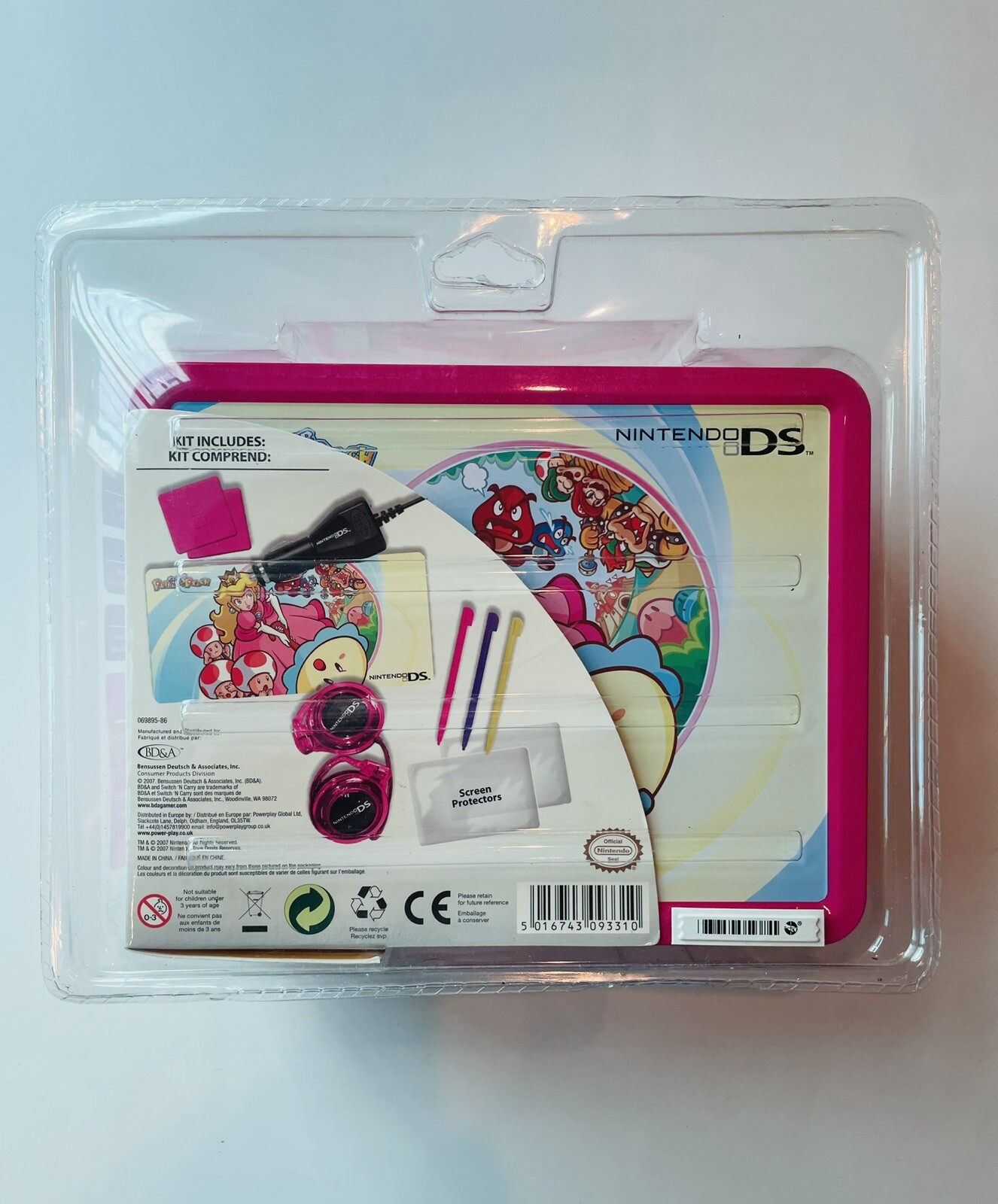 MINT NEW Collectors 2007 Super Princess Peach Nintendo DS Lite Kit Lunch box