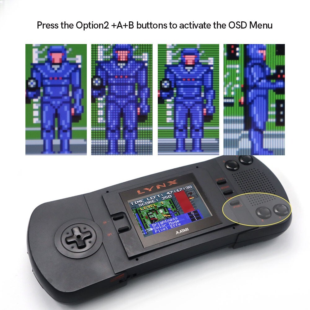 3.5” 640×480 Retro Pixel IPS LCD Screen HDMI-Compatible Kit For ATARI LYNX Ⅰ