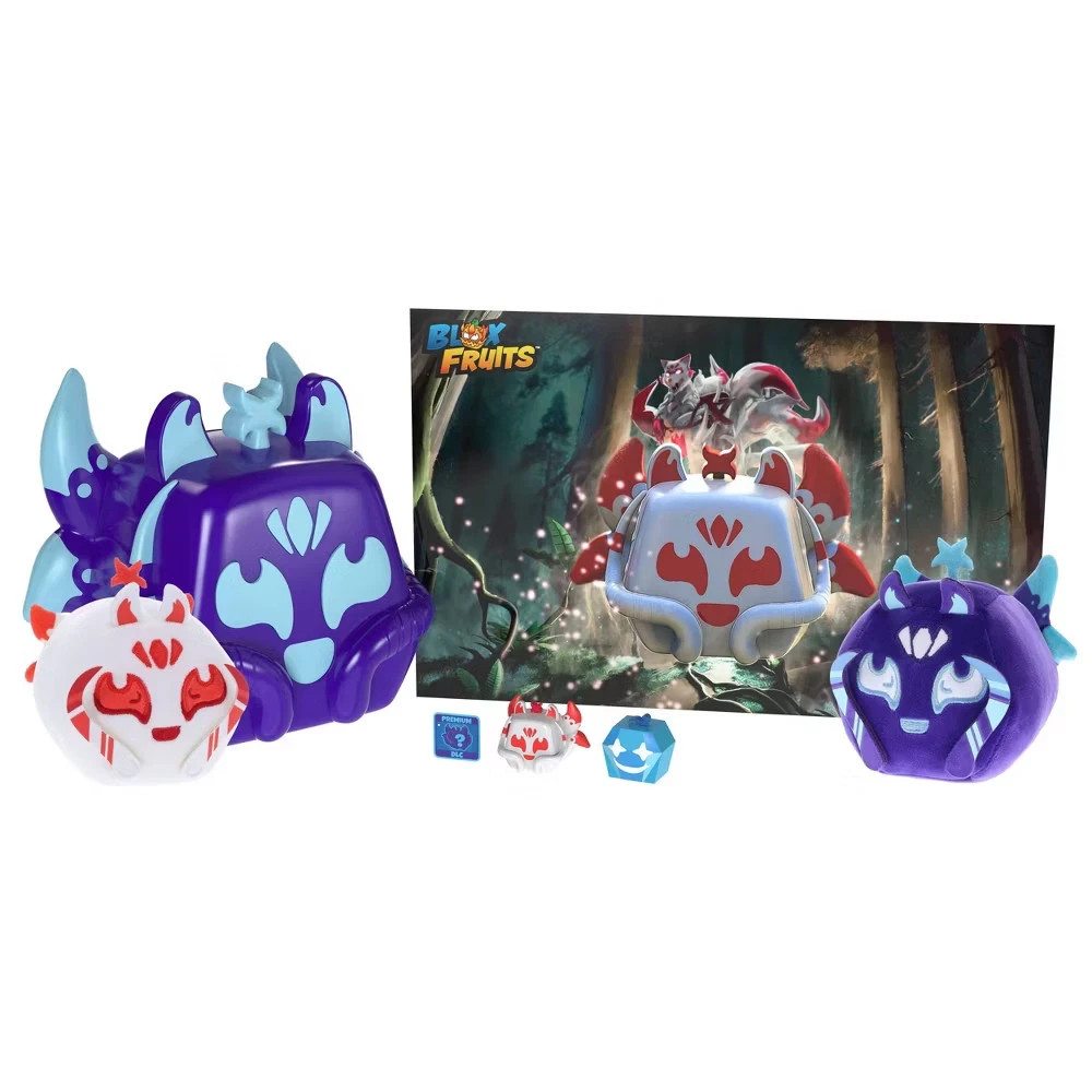 Blox Fruits KITSUNE COLLECTOR BUNDLE Mythical DLC Plush Minifigures N-A1R2S4