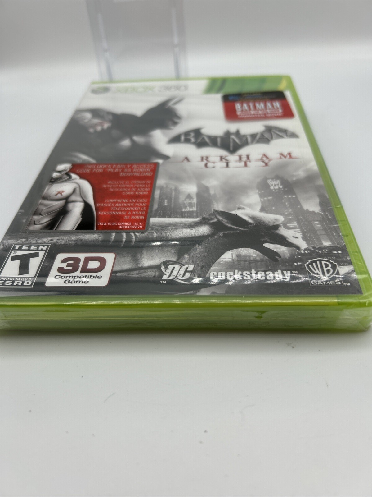 Batman: Arkham City 1st Print w/ Play as Robin Code Xbox 360 NEW SEALED