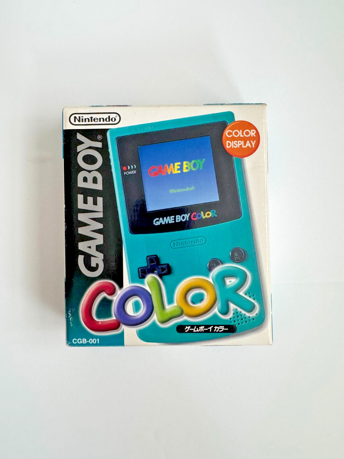 Nintendo Game Boy Color in Light Blue/Teal with Original Box (Tested, Working)