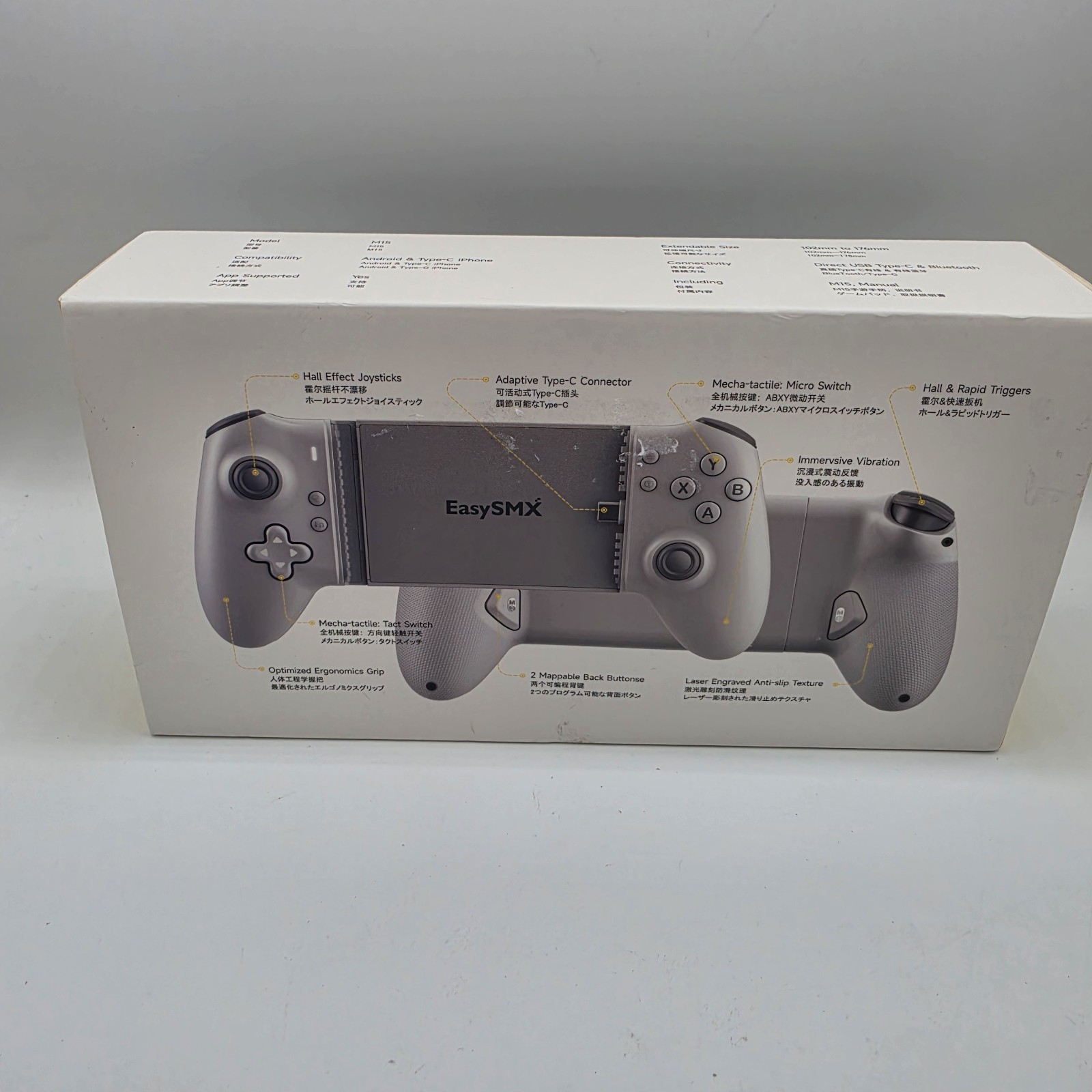 NEW EasySMX M15 Mobile Gaming Controller For Android iPhone USB-C