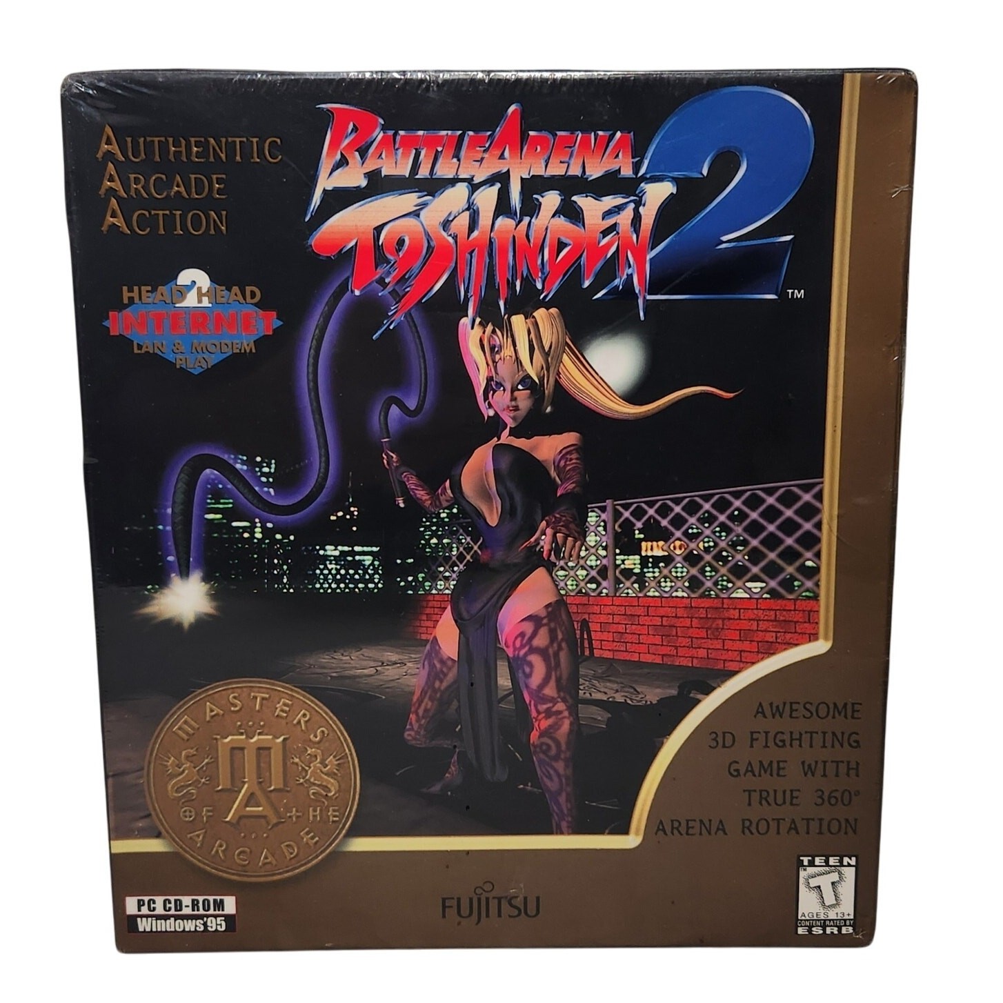 BattleArena Toshinden 2 PC CD-ROM Arcade Game Fujitsu 1996 Brand New632180012001