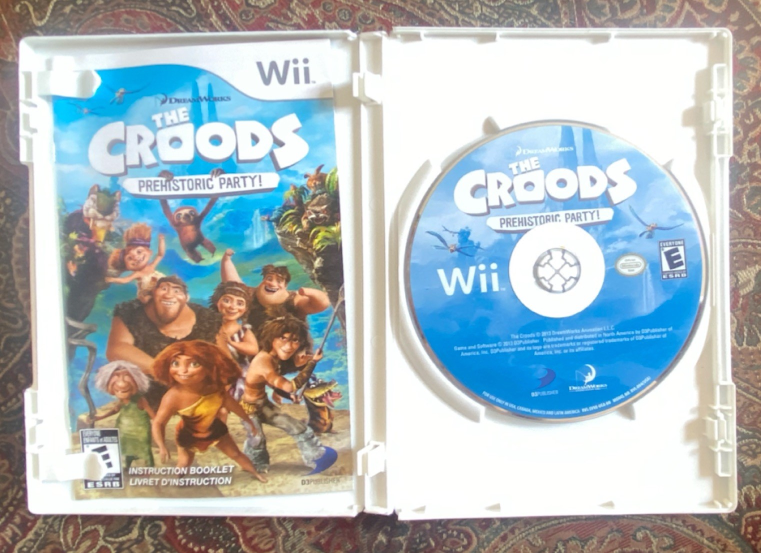 D3Publisher The Croods: Prehistoric Party! – Nintendo Wii Complete w/ Manual E