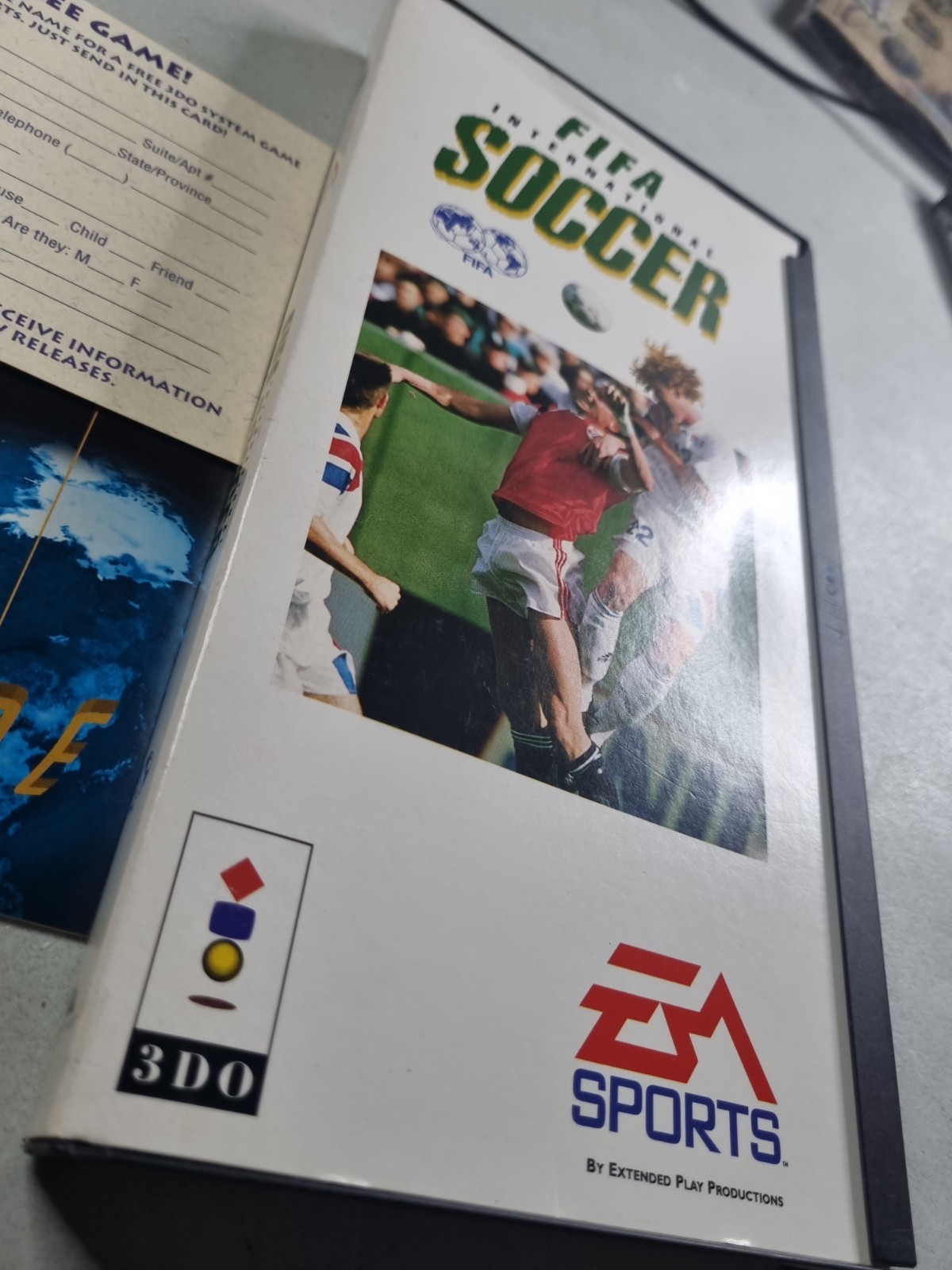 FIFA International Soccer (3DO, 1994) Complete | Tested | Authentic Reg Card
