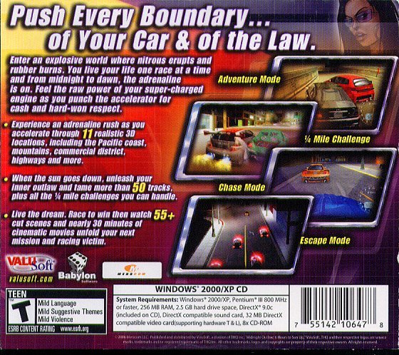 Midnight Outlaw: 6 Hours to Sun Up (2PC-CD, 2006) Win 2000/XP-NEW CDs in SLEEVE
