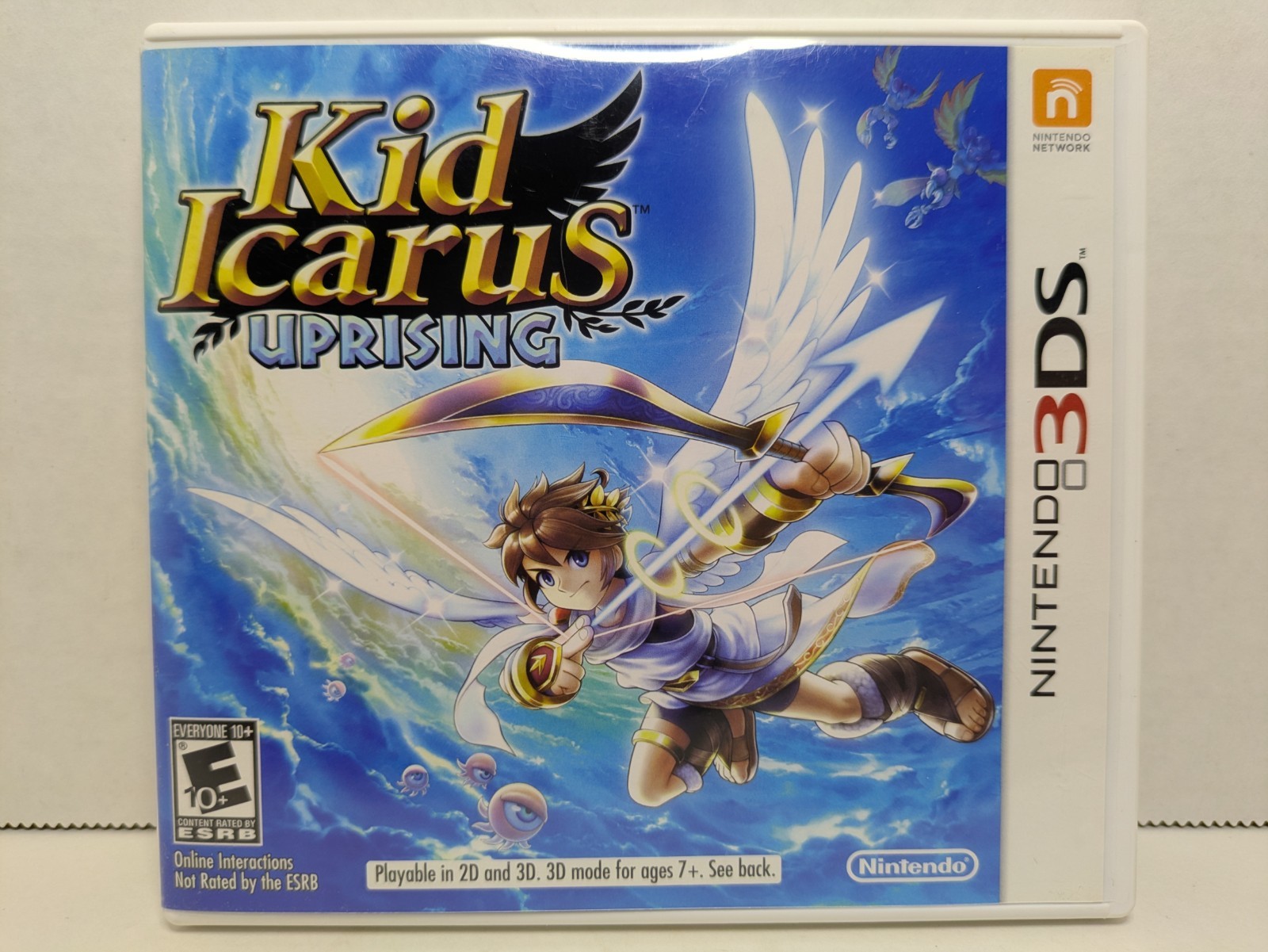 *NO GAME* Kid Icarus Uprising (Nintendo 3DS, 2012) Case + Manual + Inserts
