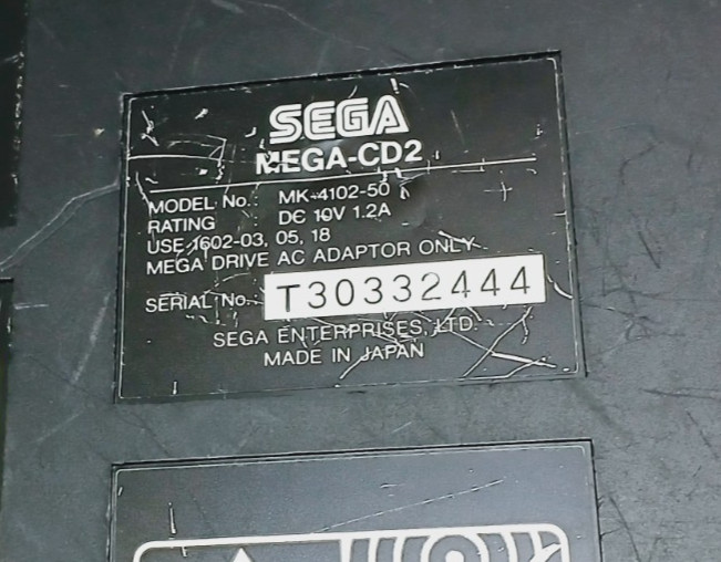 Vintage Sega CD Model 2 Console MK-4102-50- For Parts only – Not Working
