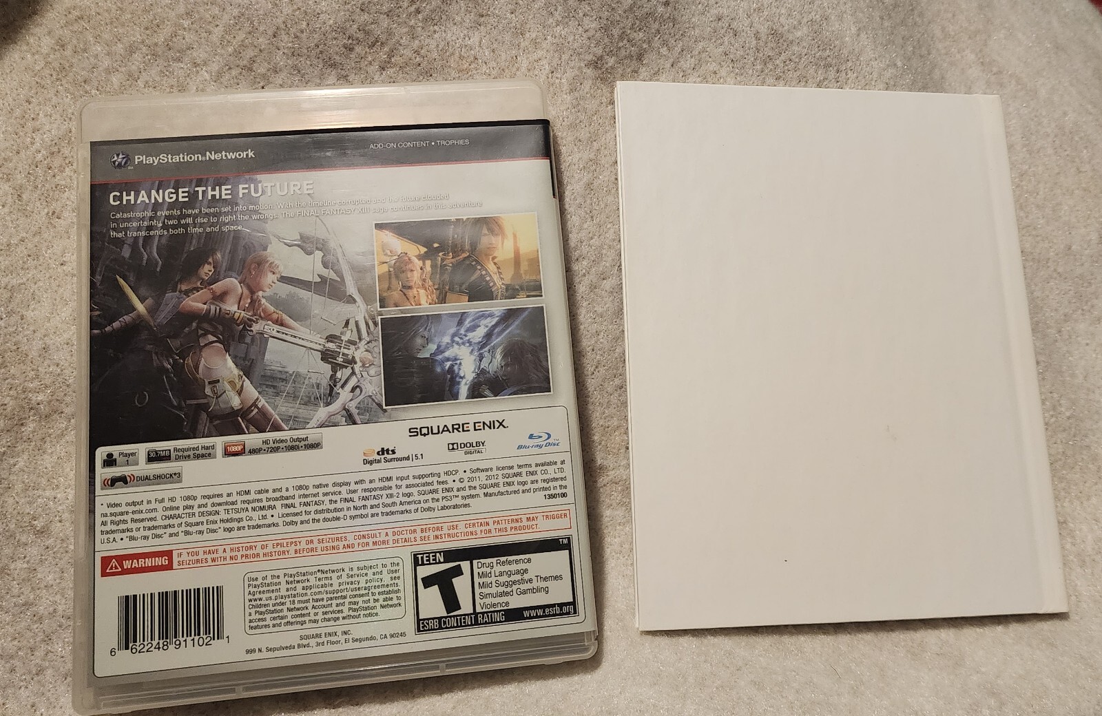 Final Fantasy XIII-2 — Novella Edition (Sony PlayStation 3, 2012) PS3 Complete
