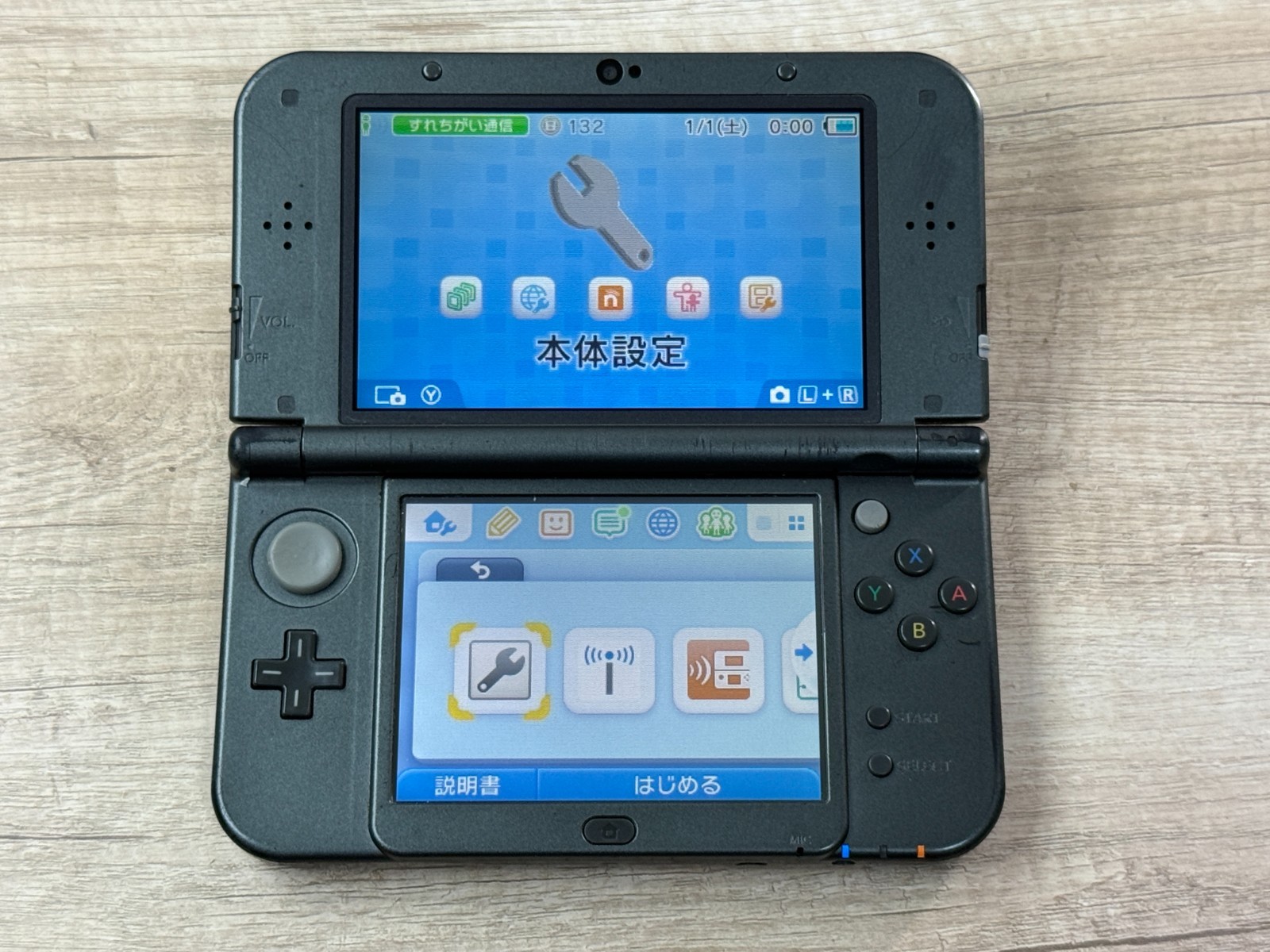 Nintendo New 3DS XL Metallic Black Console Tested Japan Tested D001