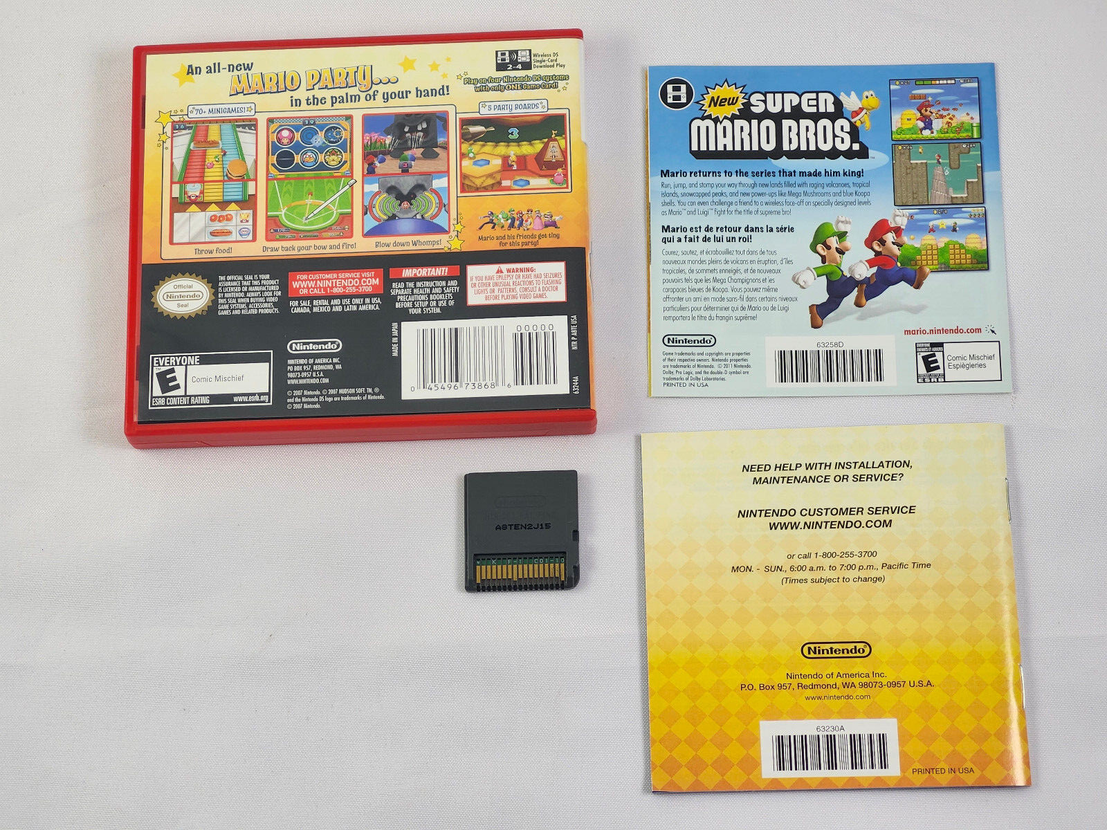 Complete Mario Party DS Nintendo 2007 Video Game with Booklet & Case CIB