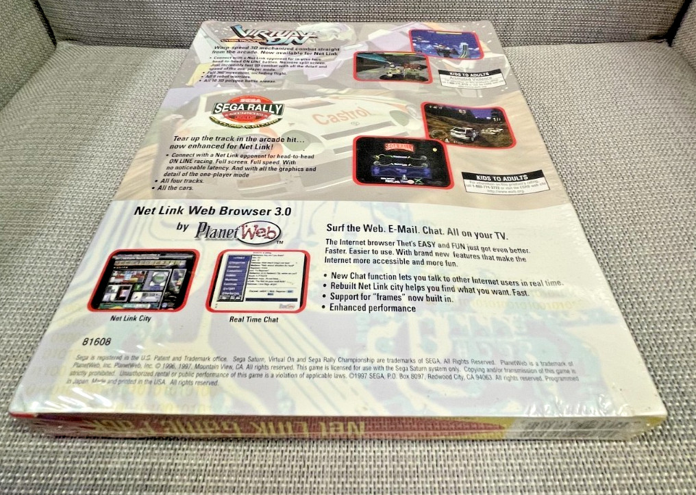 Sega Saturn Netlink Web Browser Game Pack -New. Box is a bit deformed. Very RARE