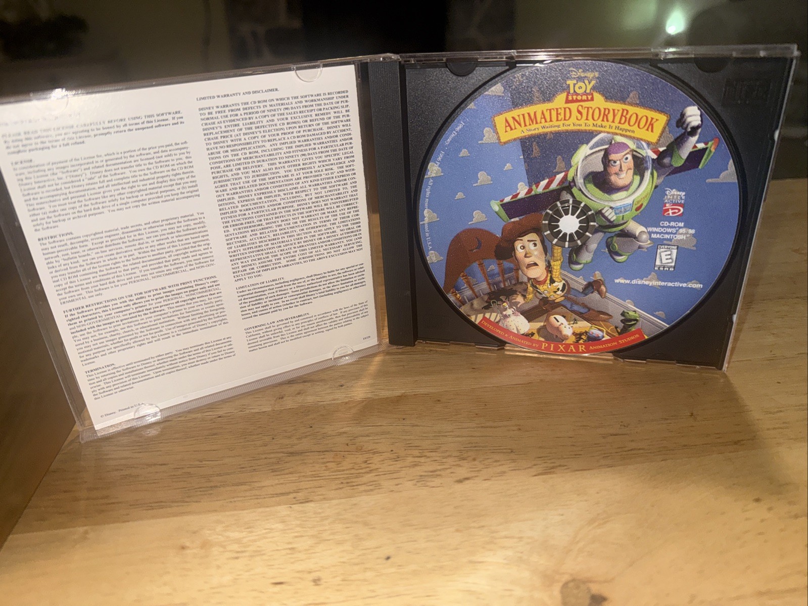 Toy Story Animated Storybook Case And Disc