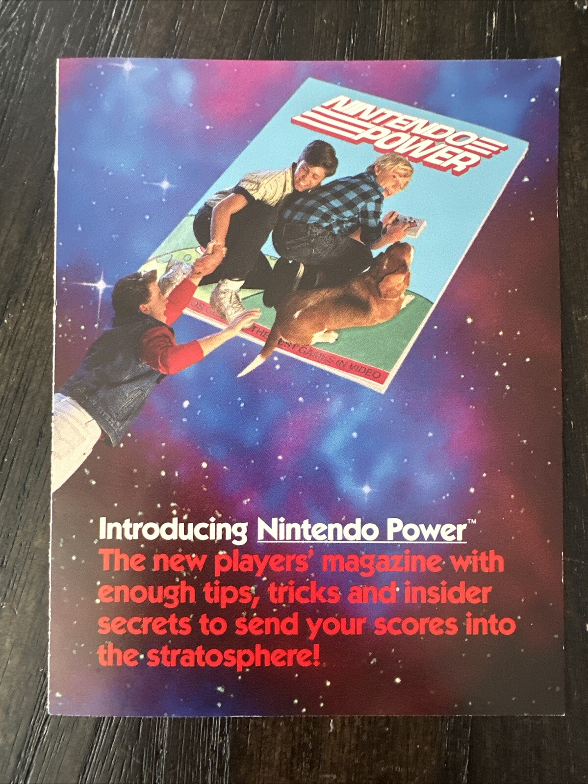 NINTENDO POWER Game Magazine Promo Subscription Fold-Out Card Insert PMG-US