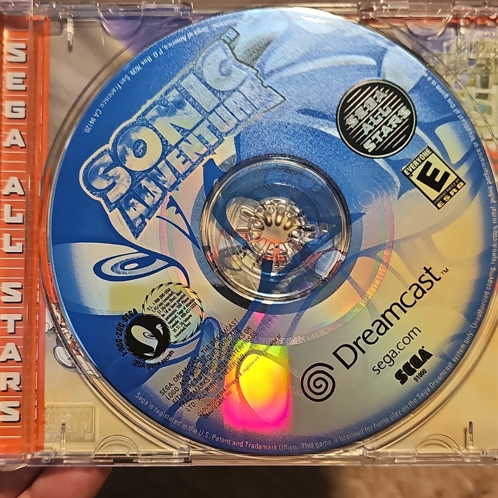 SEGA Sonic Adventure Sega Dreamcast Manual Included E NTSC-U/C 1999