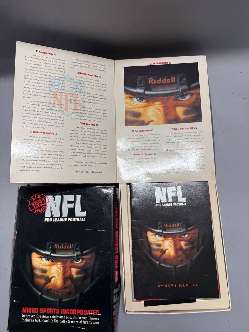 1989 NFL Pro Football DOS Video Game