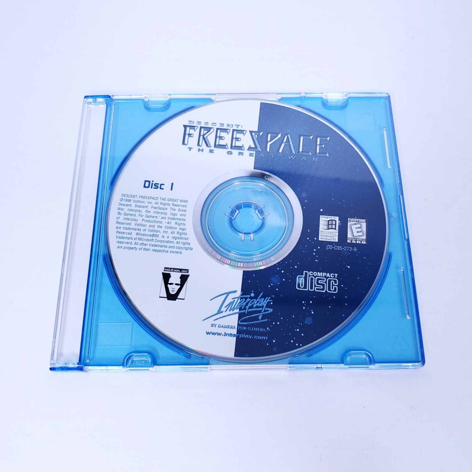 Descent: FreeSpace The Great War 1998 PC 2 Disc Only