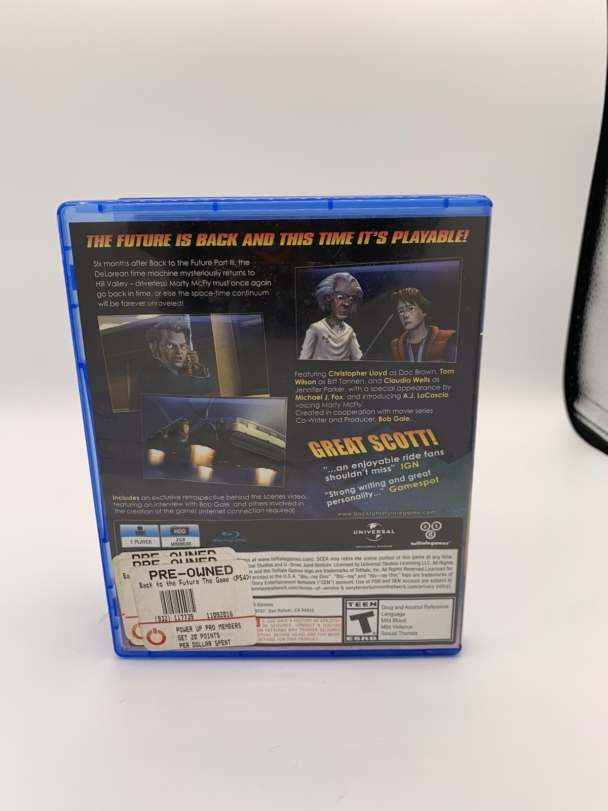 Back to the Future The Game 30th Anniversary Edition PS4 CIB Complete Tested