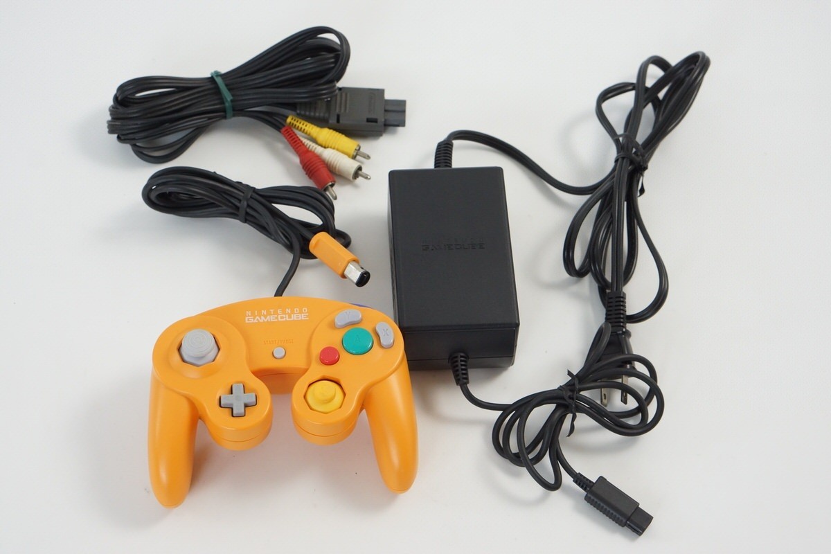 Gamecube Orange Console Boxed DOL-101JP For Japan Game Tested System DJH0069536
