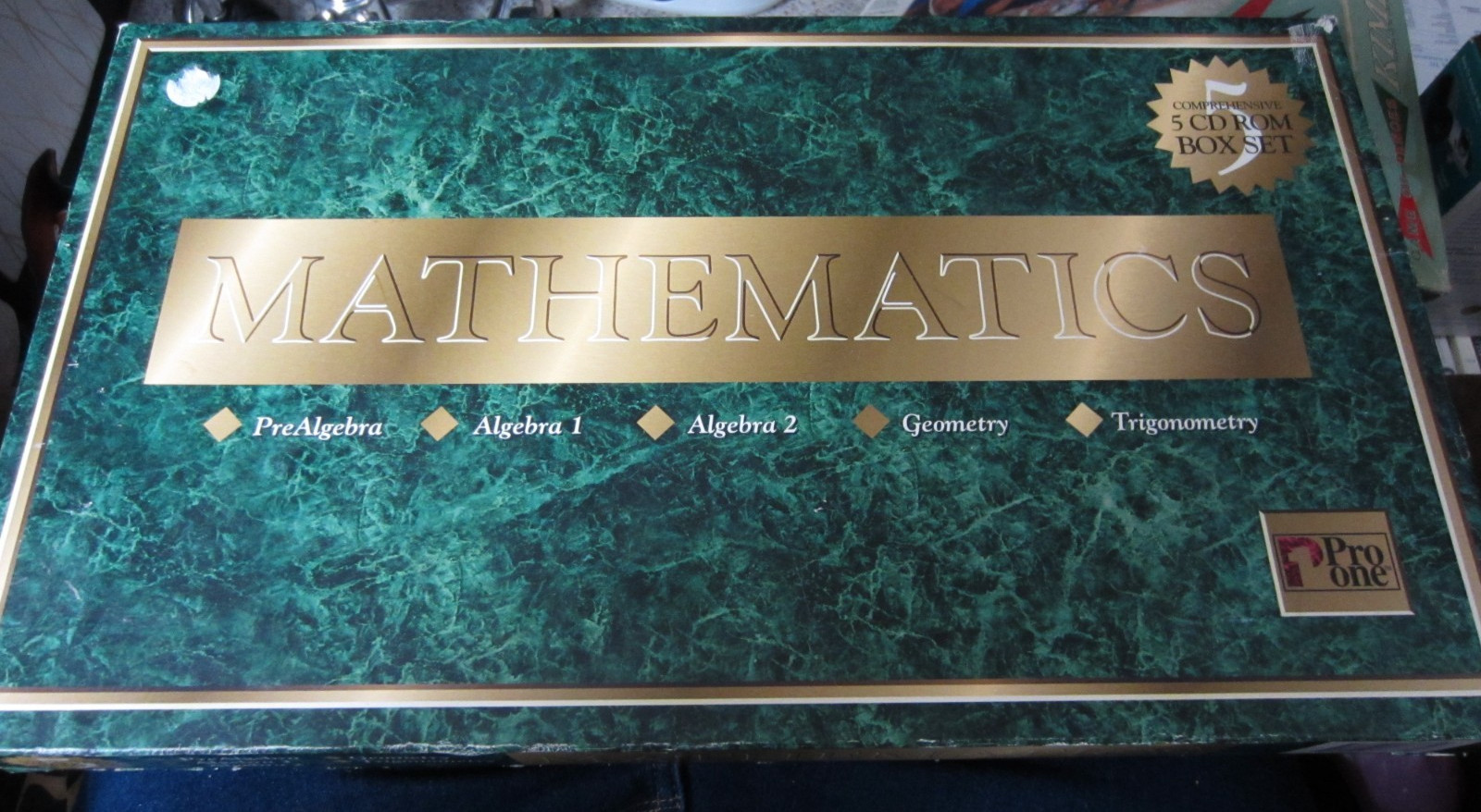 Pro One Multimedia Mathematics Pre-Alg, Alg 1, Alg 2, Geometry & Trig (PC,