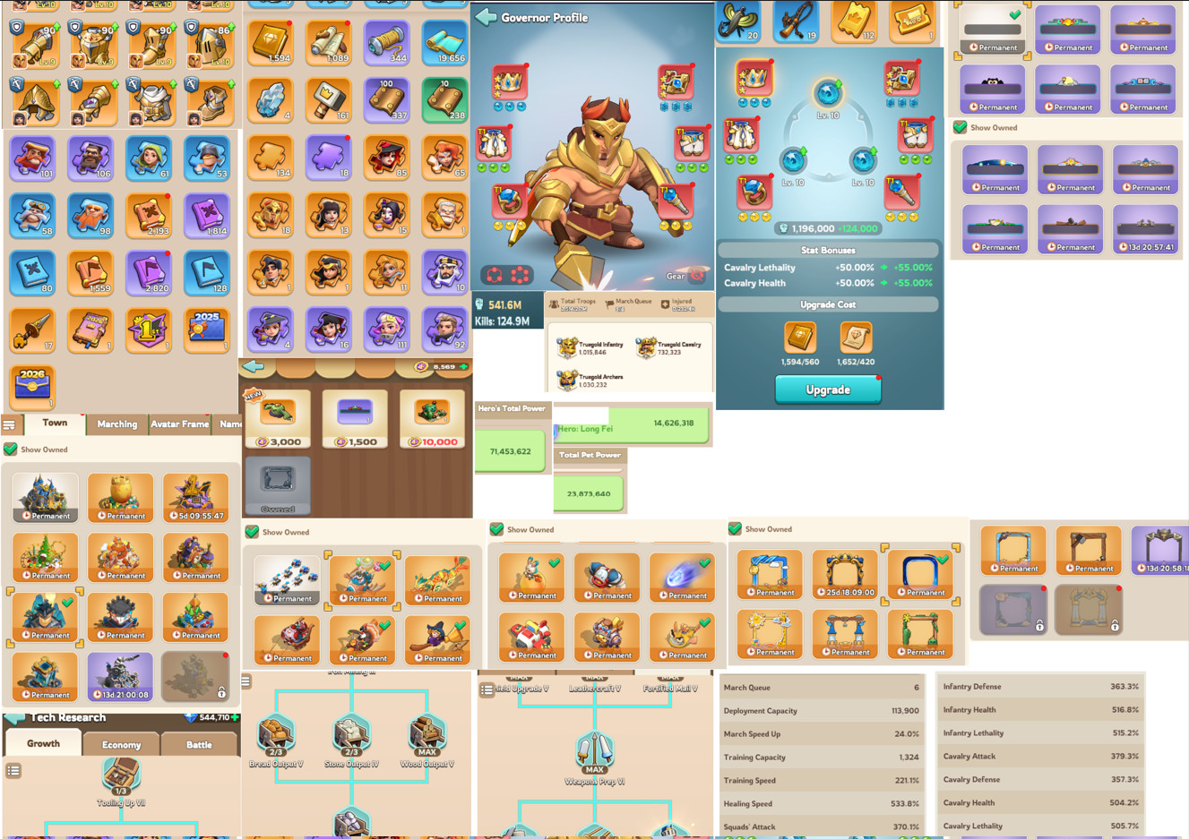 Kingshot Account VIP 12, 500k gems, 3 transfer passes, Kingdom 1**, 60 void