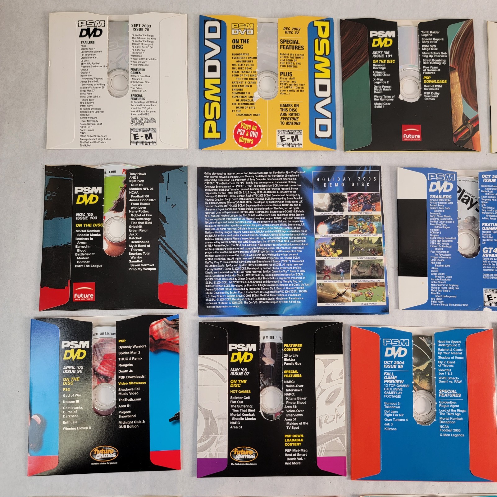 Lot of 18 Playstation Demo Discs Original PlayStation Magazine w/ Holiday Bonus