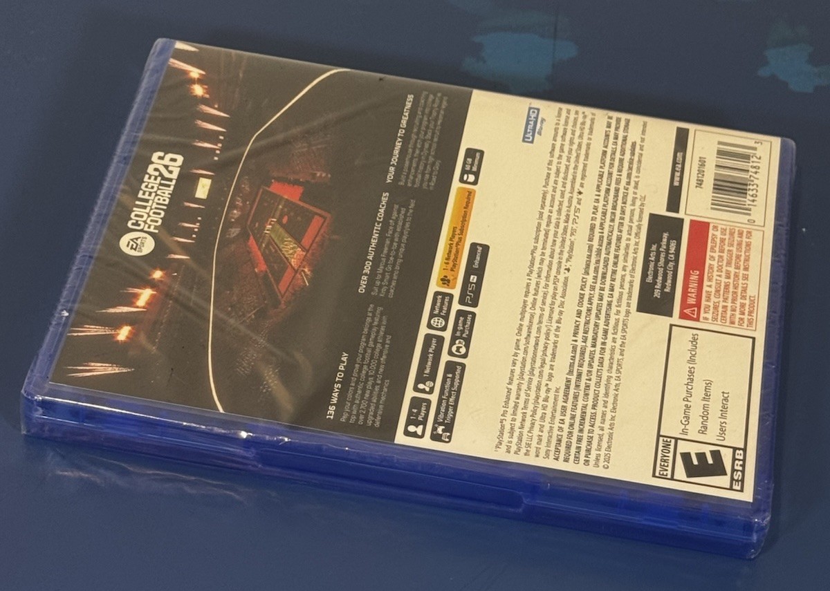 EA Sports College Football 26 Sony PS5 Game New Sealed Never Opened