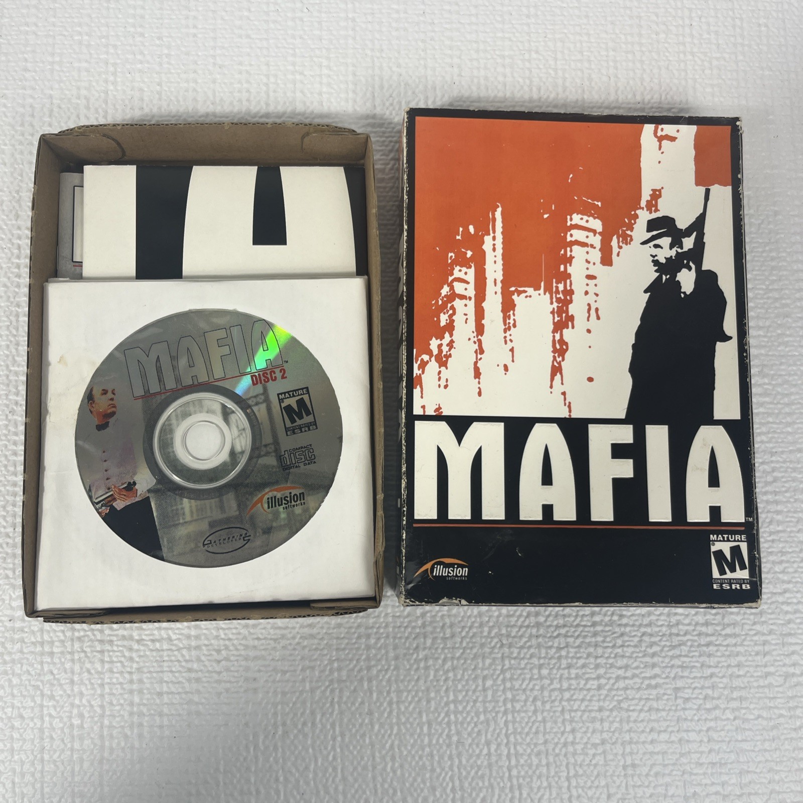 MAFIA PC Game Complete Box Manual Poster Map CIB (PC 2002) Windows 98 ME 2000 XP
