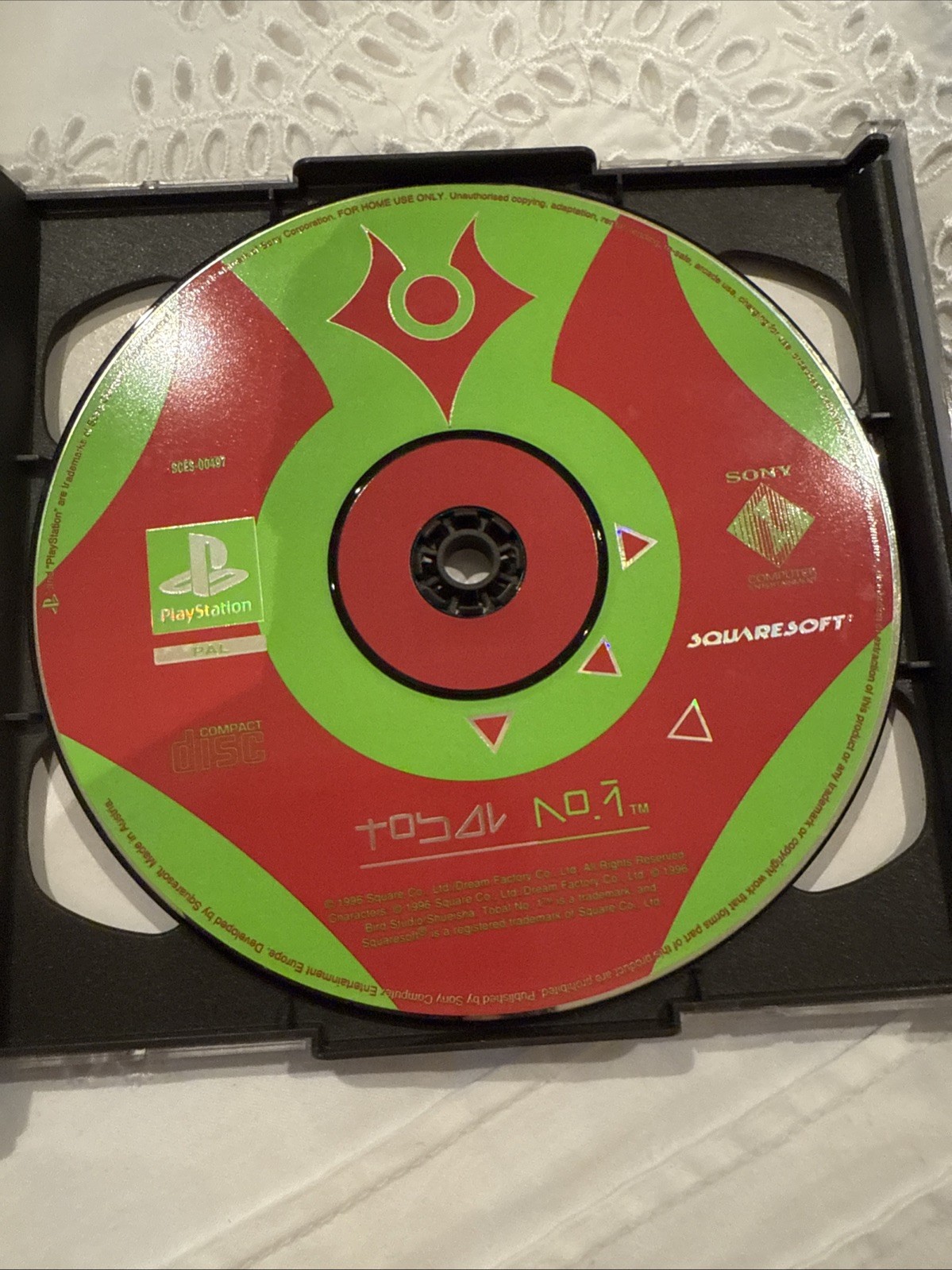 1996 Squaresoft Tobal No 1 PS1 Playstation 1 Game + Manual PAL