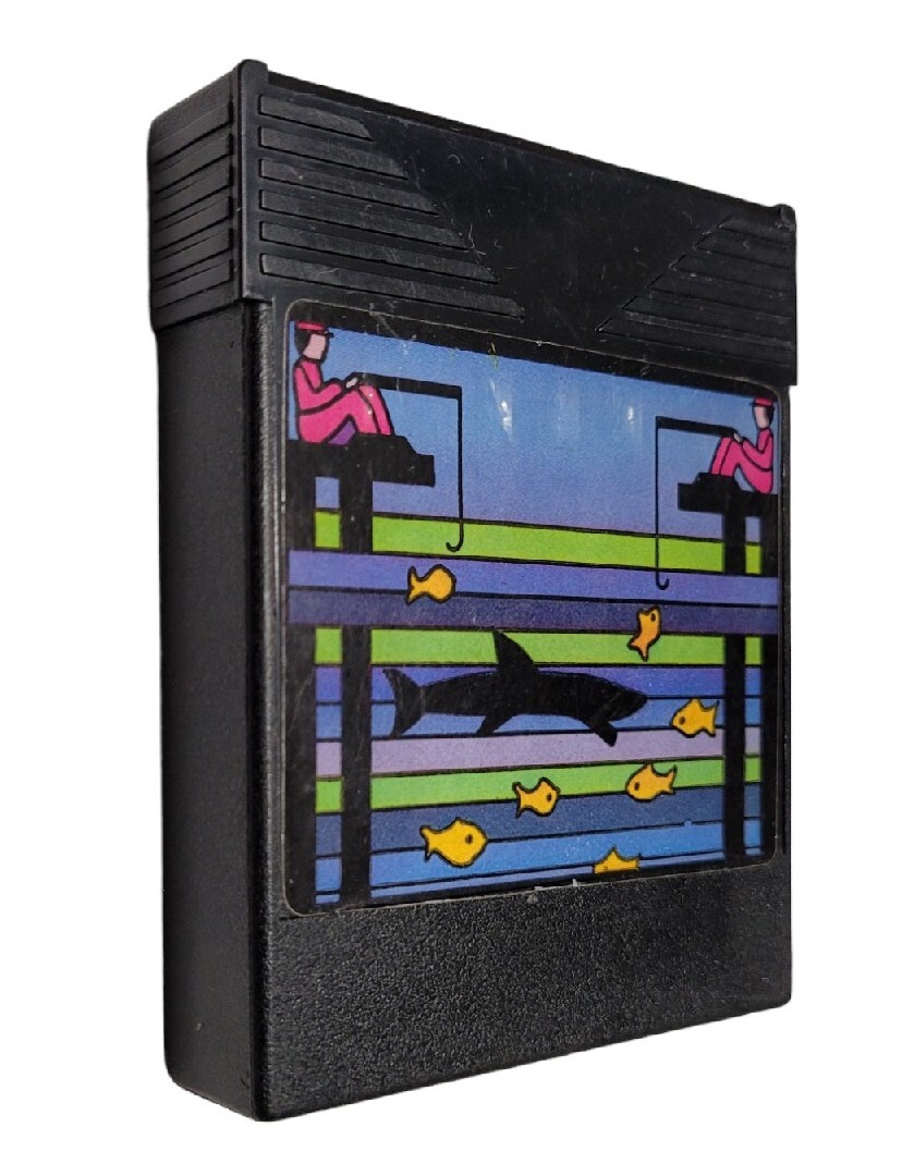 FISHING V-CASE Atari 2600 Game cartridge ntsc Working See Pics
