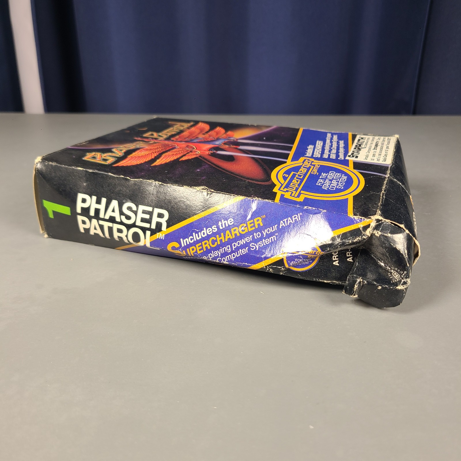 Phaser Patrol Atari 2600 w/ Supercharger Unit – Arcadia / Starpath AR-4000 1982