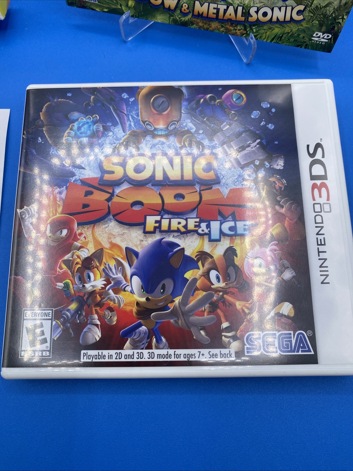 Sonic Boom: Fire & Ice (Nintendo 3DS, 2016) Complete. (WITH BONUS DVD) Tested