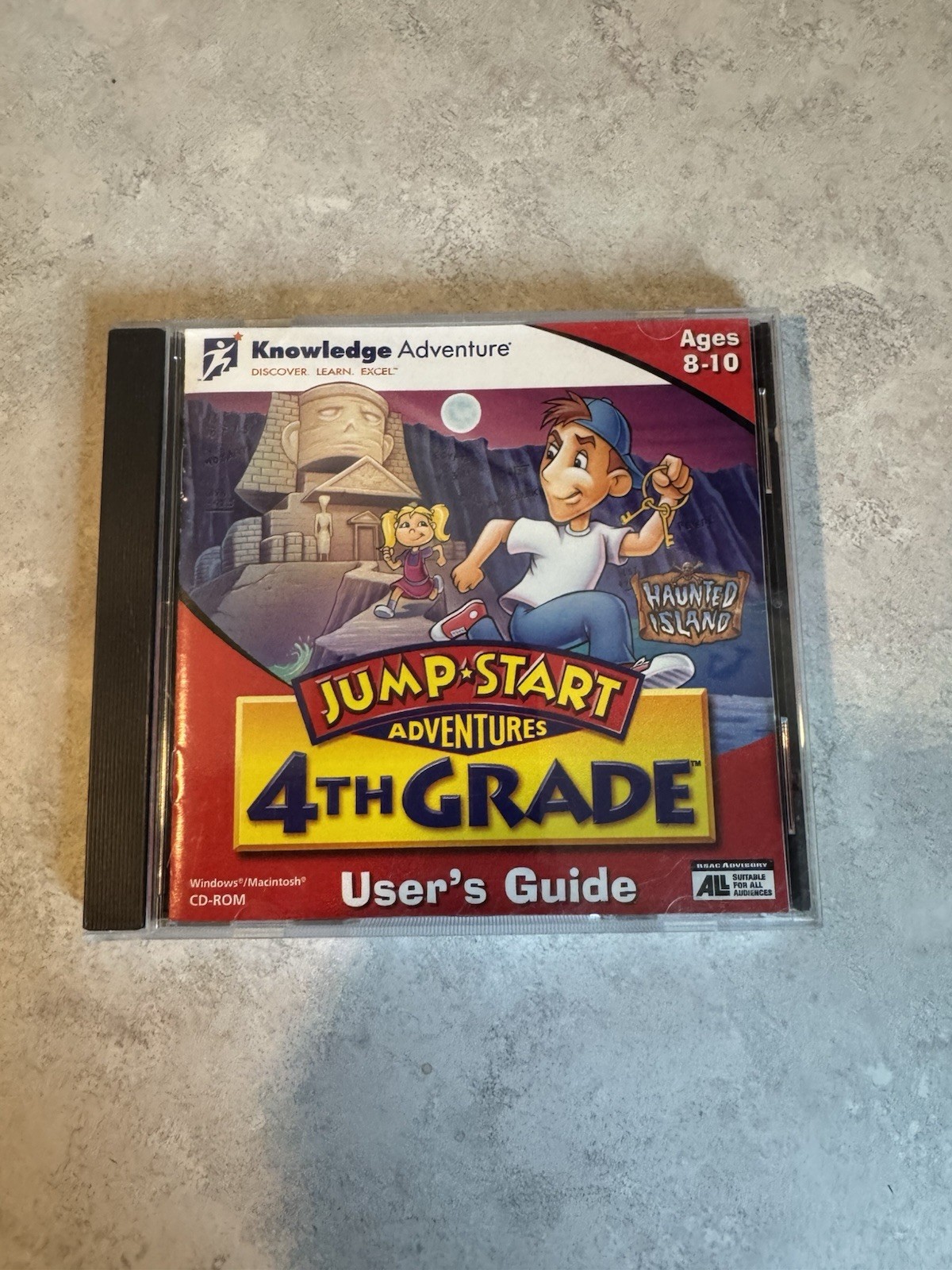 Jump Start Adventures 4th Grade Haunted Island 1996 CD-Rom Windows Mac PC Game