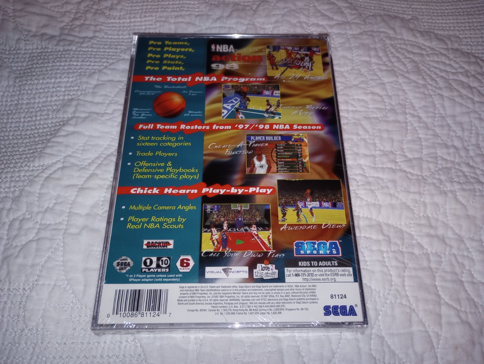 NBA Action 98 New Sealed for Sega Saturn NTSC USA