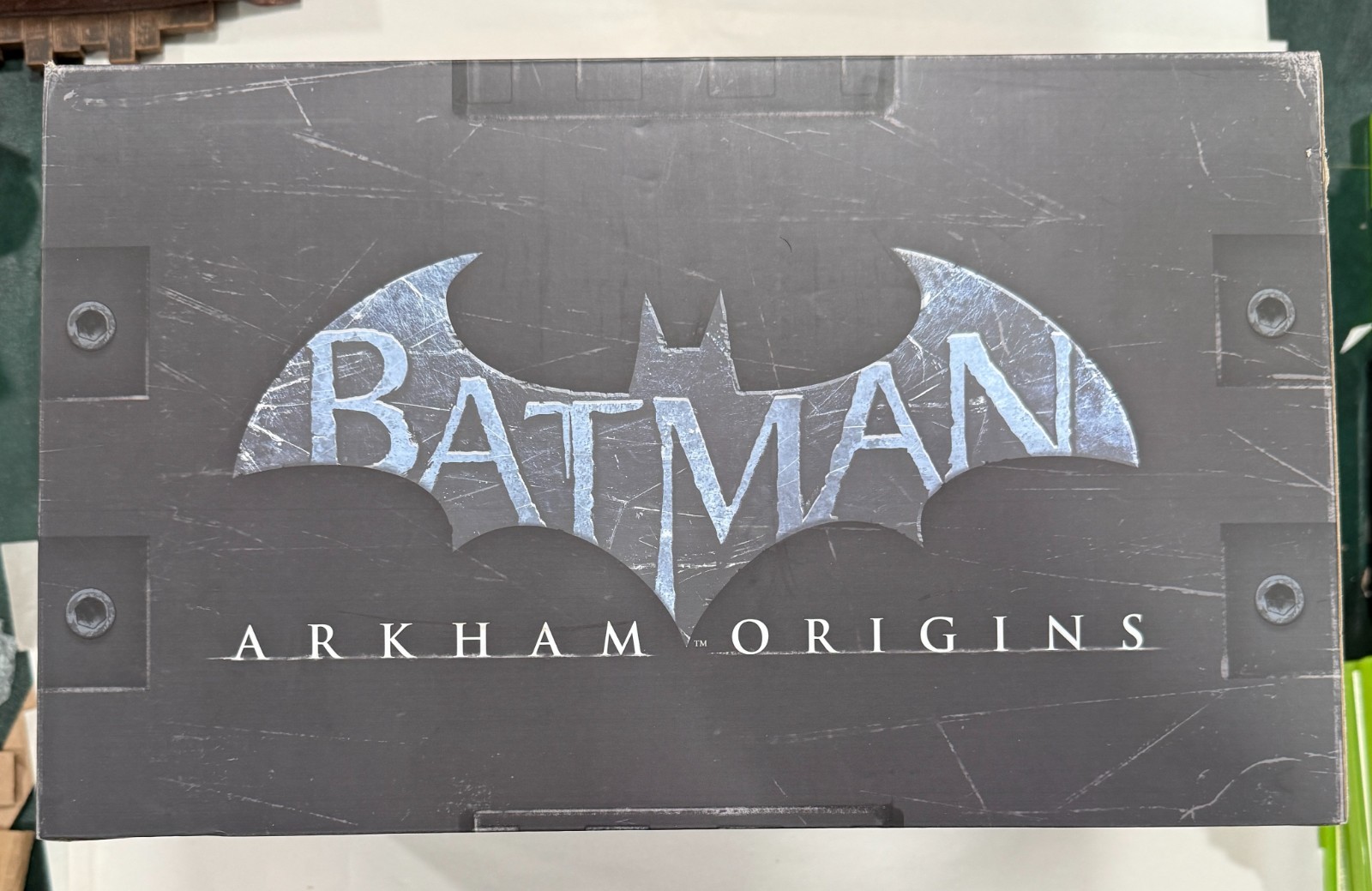 Batman Arkham Origins Collectors Edition – Xbox 360 – Inserts + Statue, No Game