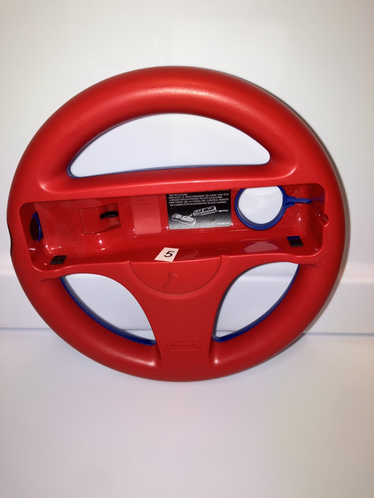 Mario Kart Wii Wii U Wii Wheel Handle Mario Red And Blue Authentic