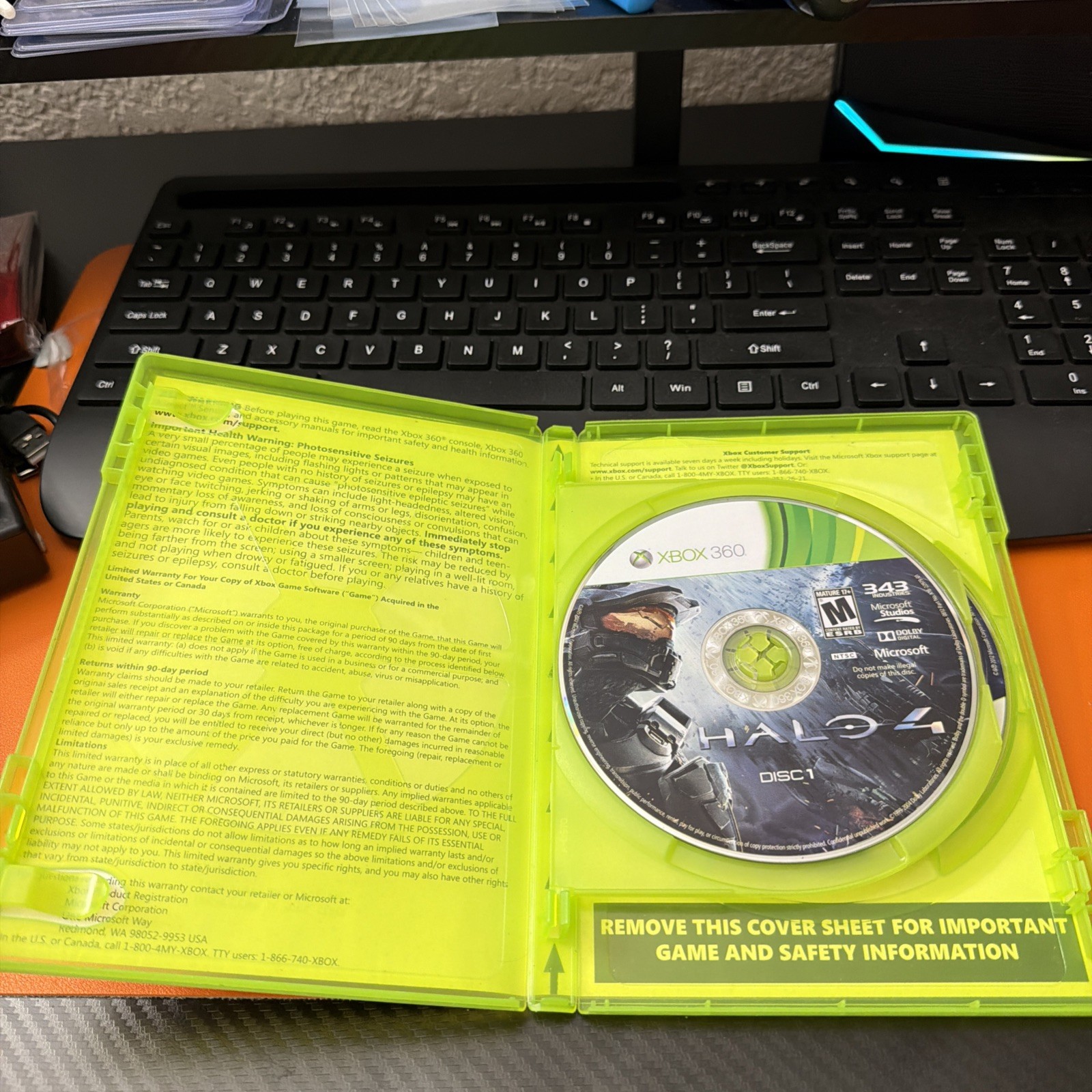 Halo 4 (Microsoft Xbox 360, 2012) – Tested & Working, 2 Discs, No Manual