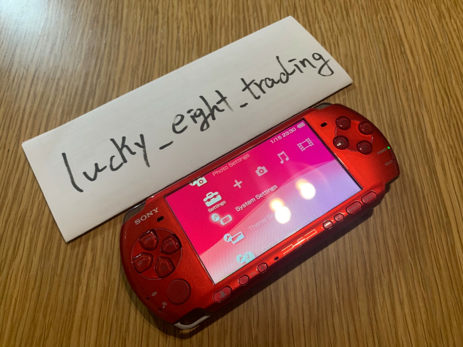 PSP 3000 Radiant Red RR Box Console Charger [BOX]