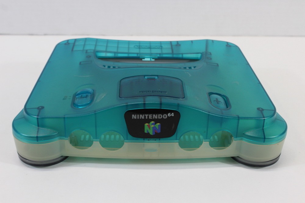 Nintendo 64 N64 OEM Toys R Us Clear Blue White Console Replacement Shell Cos.Da8