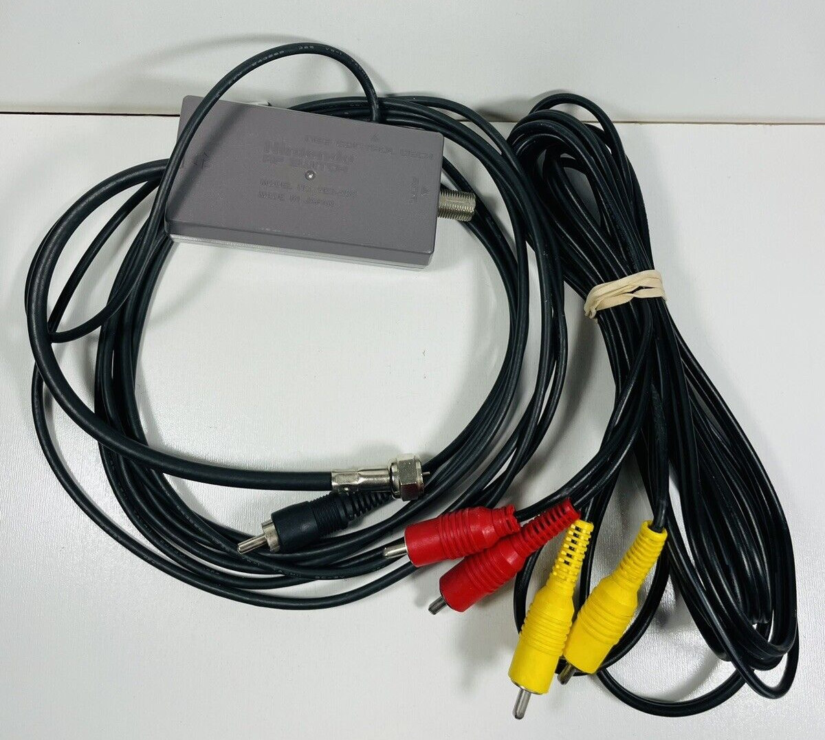 Original OEM Nintendo NES -003 RF Switch & Original NES AV Cable RCA Audio Video