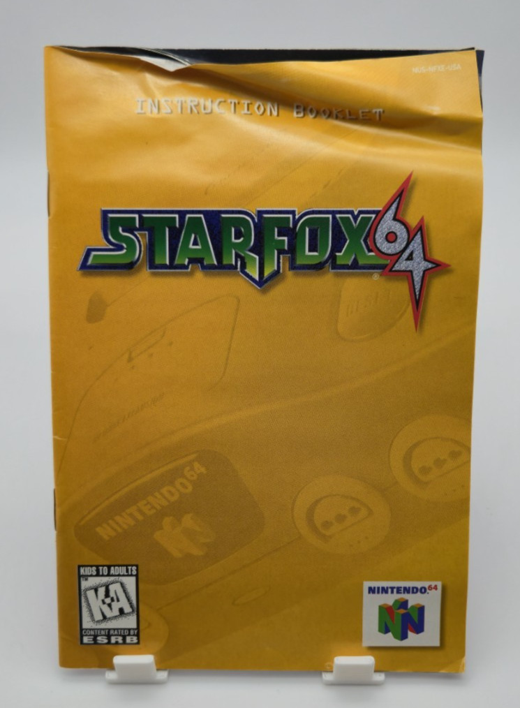 Star Fox 64 N64 Nintendo 1997 Complete in Box CIB w/ Rumble Pak Original Owner
