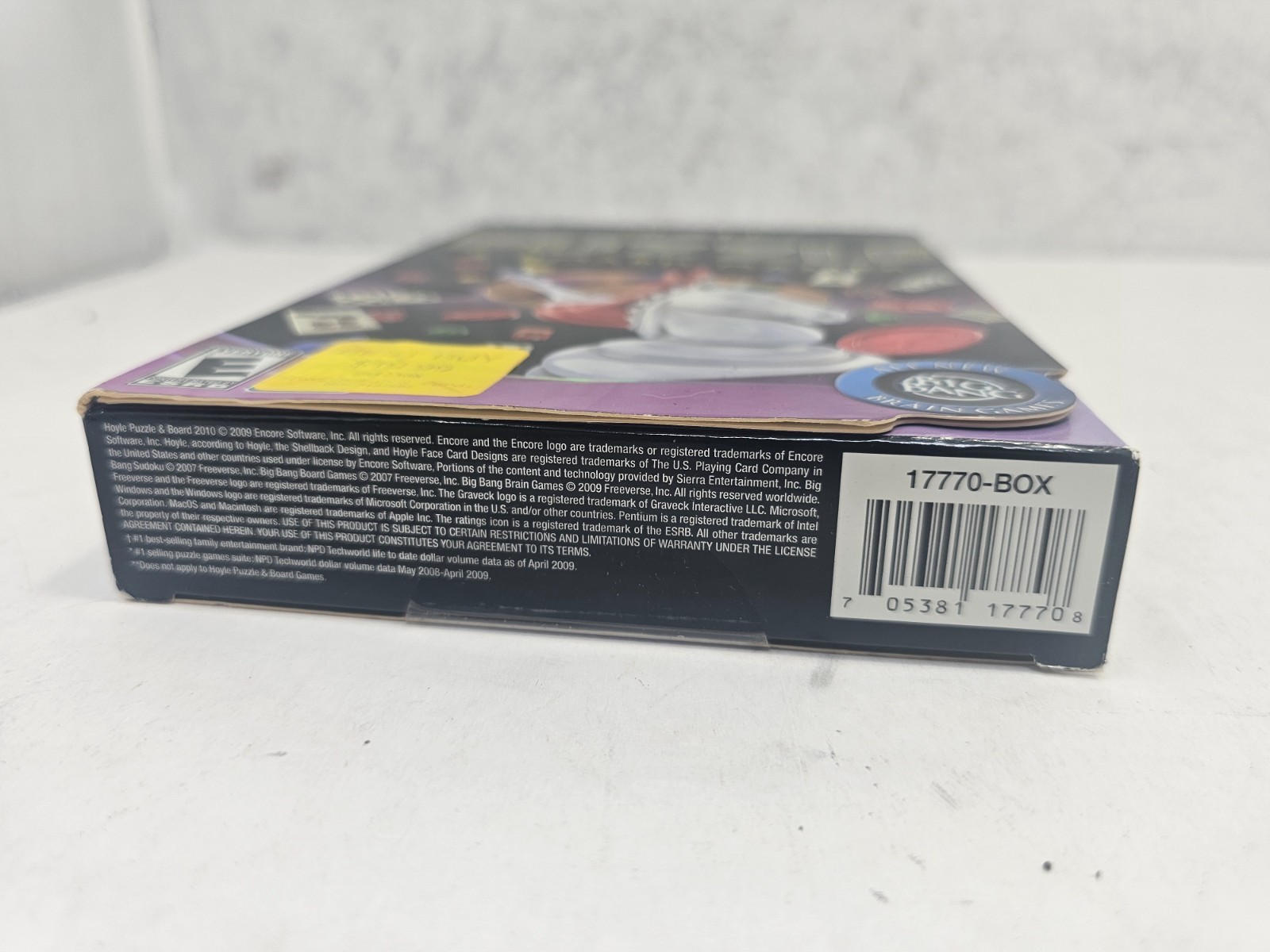 2010 Hoyle Puzzle & Board Games DVD-ROM PC & MAC Games Factory Sealed