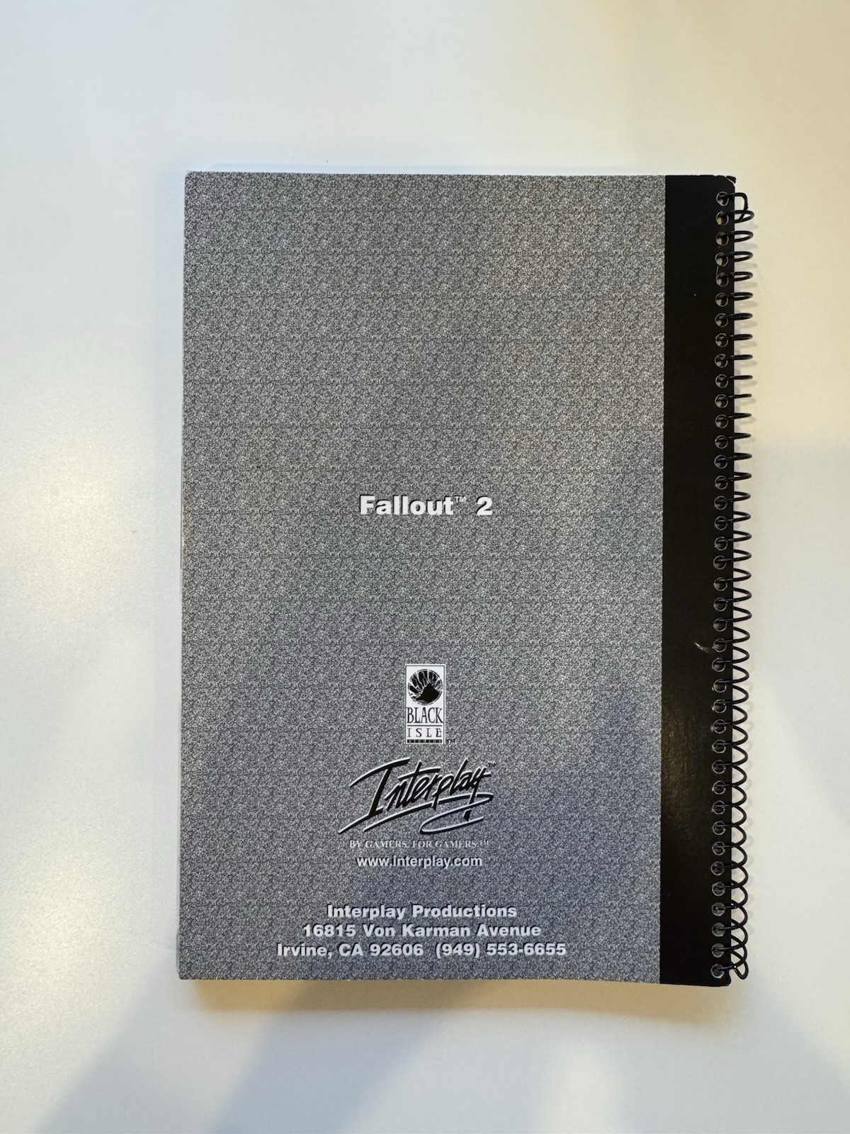 Fallout 2 Manual – Vault-Tec Lab Journal – Spiral Bound – Excellent Condition!