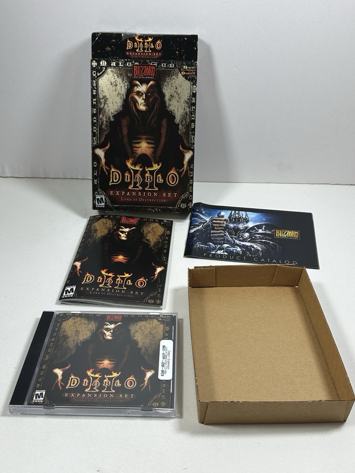 Diablo 2 and Lord of Destruction Expansion Box PC ROM Video Games Complete