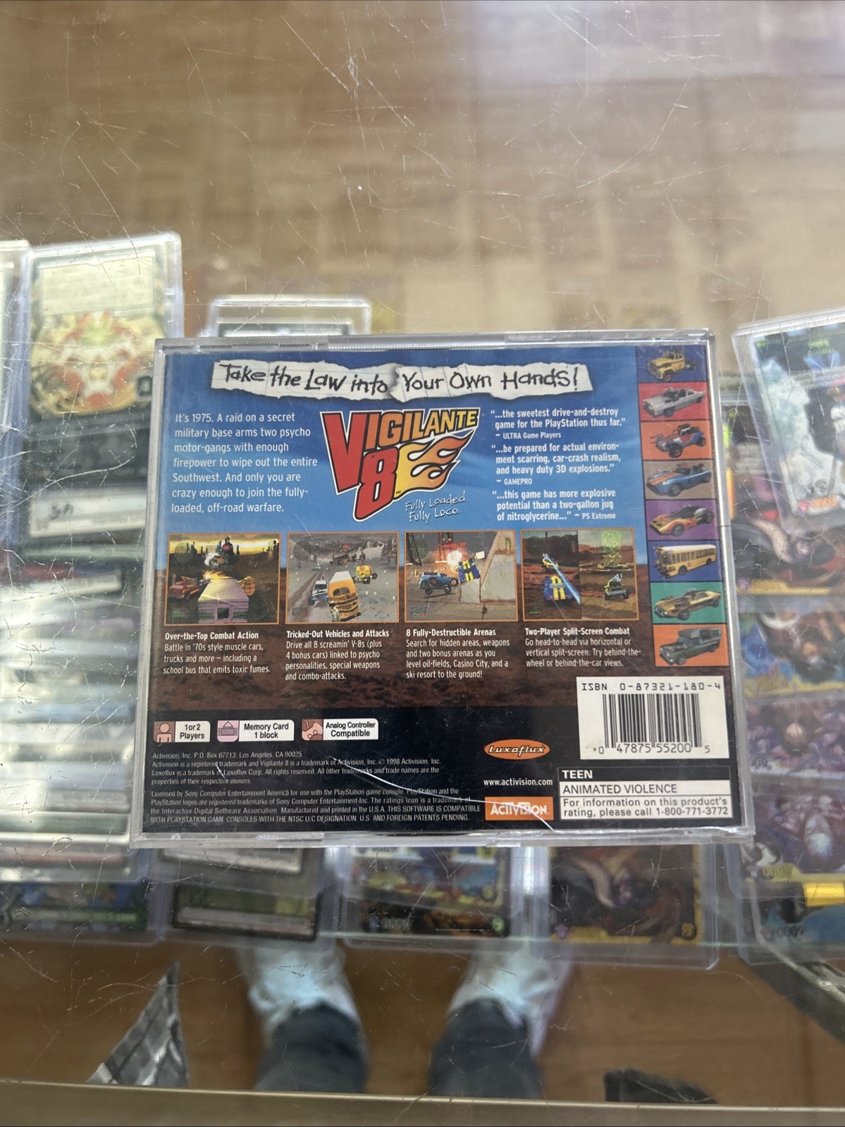 Vigilante 8 (Sony PlayStation 1, 1998) No Manual