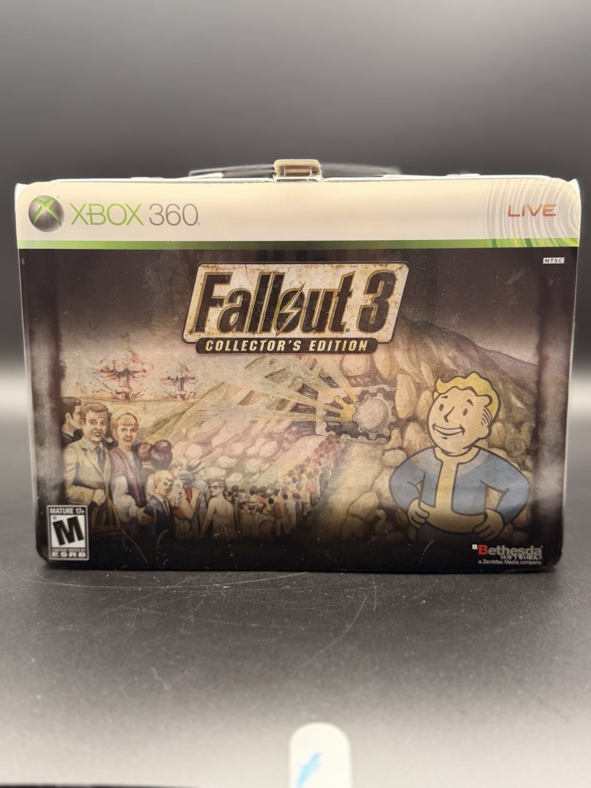 Fallout 3 Collector’s Edition Xbox 360 CIB Complete w/ Lunchbox Bobblehead