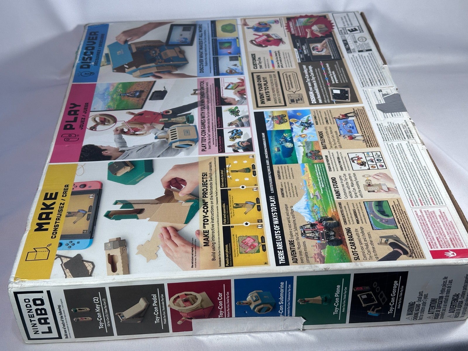 Nintendo Labo Toy Con 03 Vehicle Kit Nintendo Switch Cardboard Set Open Box