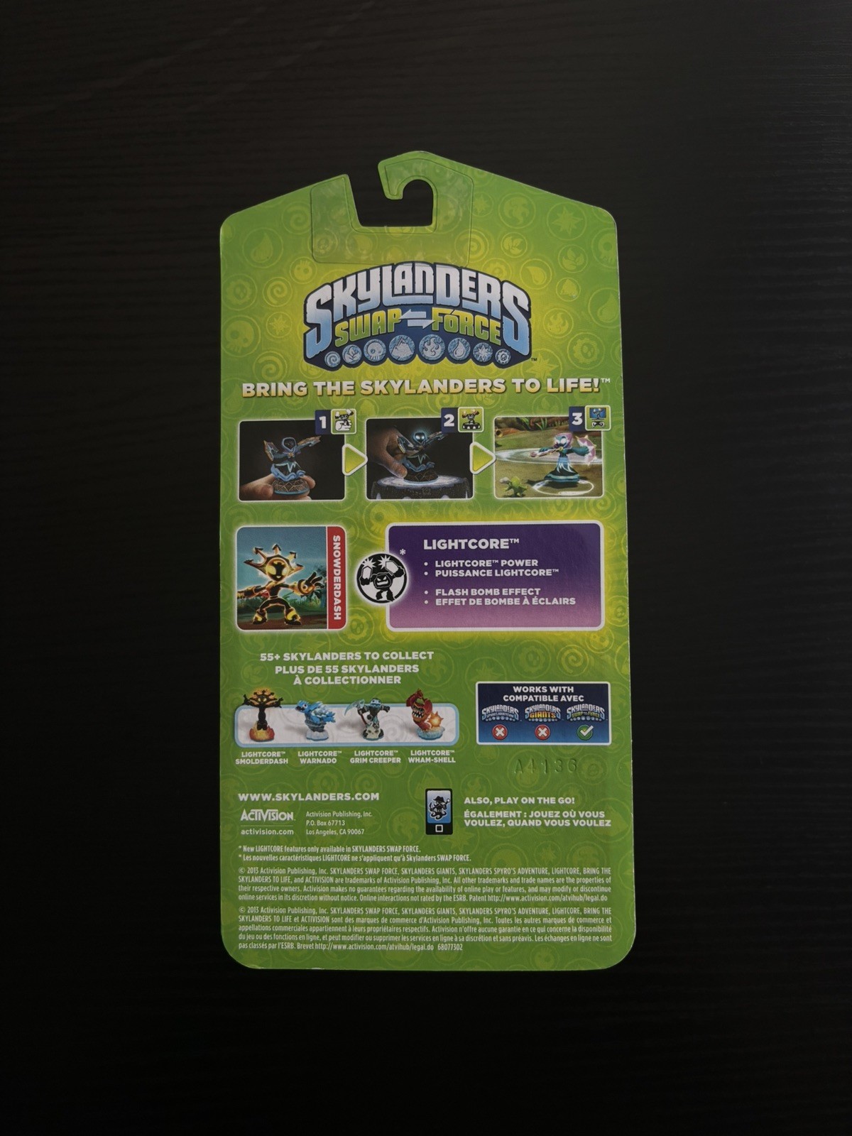 Skylanders Swap Force LIGHTCORE SNOWDERDASH 2013 Exclusive Employee Edition