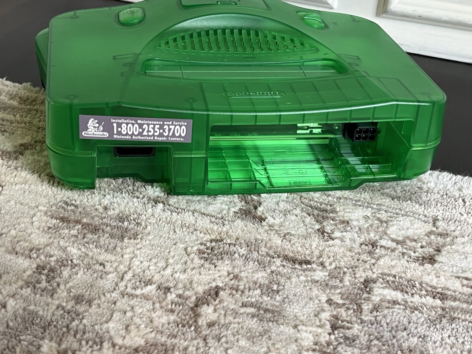 Nintendo 64 Funtastic Clear Jungle Green Console Only NUS-001 Tested NICE SHAPE