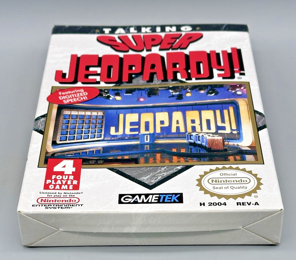 Nintendo NES Talking Super Jeopardy BOX ONLY 1991 Box with Styrofoam NO GAME!